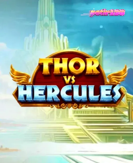 Thor dan Hercules bertarung dalam latar belakang mitologi yang megah